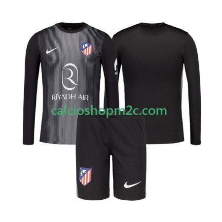 Atlético Madrid Portiere Bambino Maglia Trasferta 2025/2026 Manica Lunga